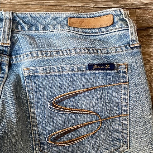 Seven7 Jeans Size 12 Women’s Straight‎ Premium Denim Light Wash - Picture 12 of 12
